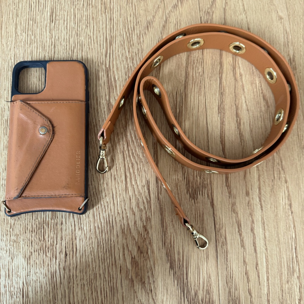 Bandolier Iphone Case and Wallet with Strap 11 pro max